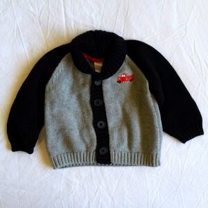 gymboree shawl collar color block knit cardigan sweater 12 month baby boy